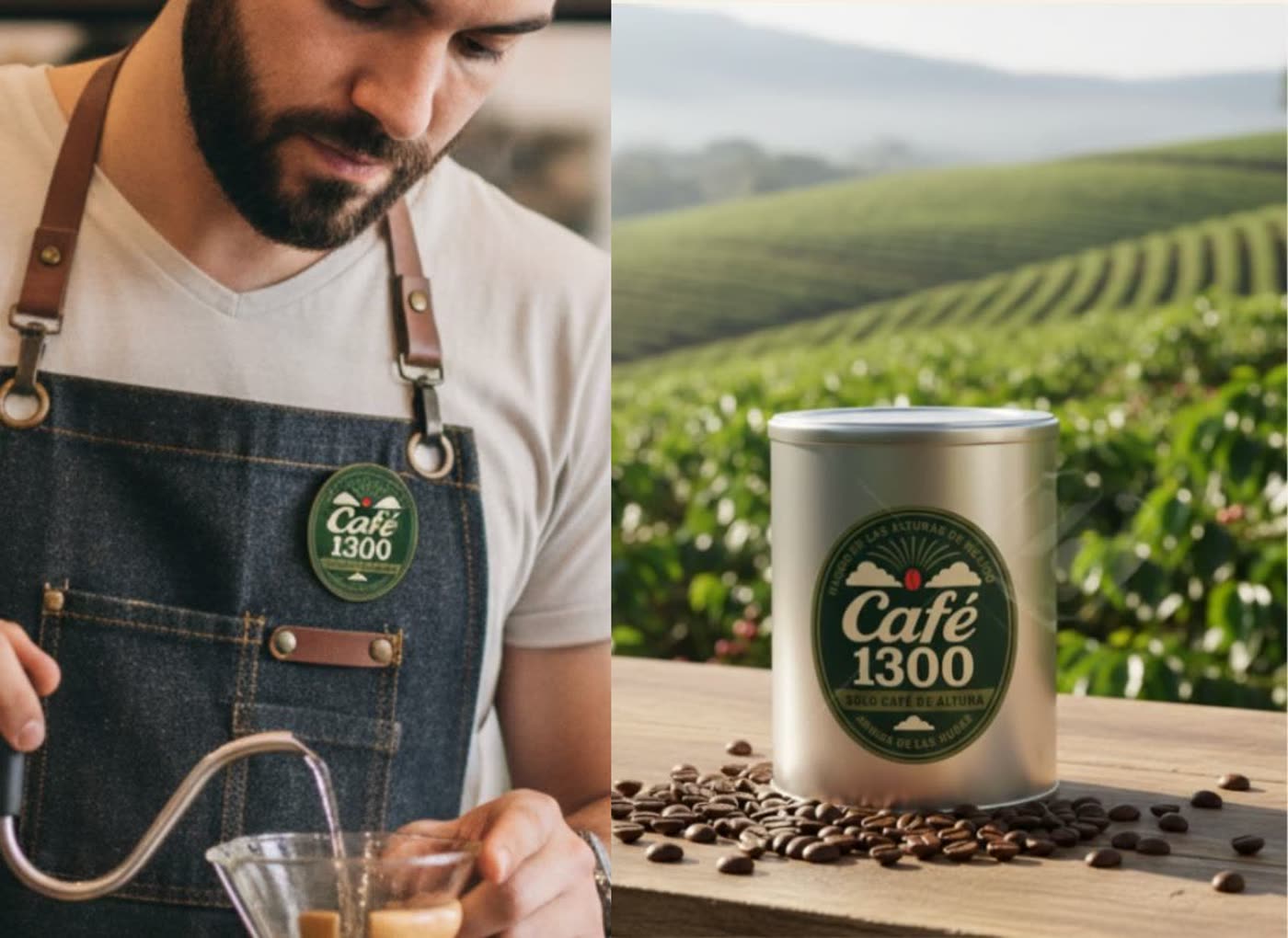 Café 1300 · barista and high-altitude plantation