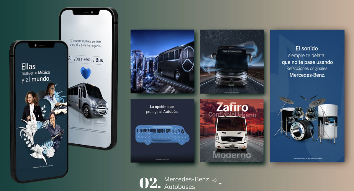 Mercedes-Benz Autobuses · brand work with Daniela Salazar
